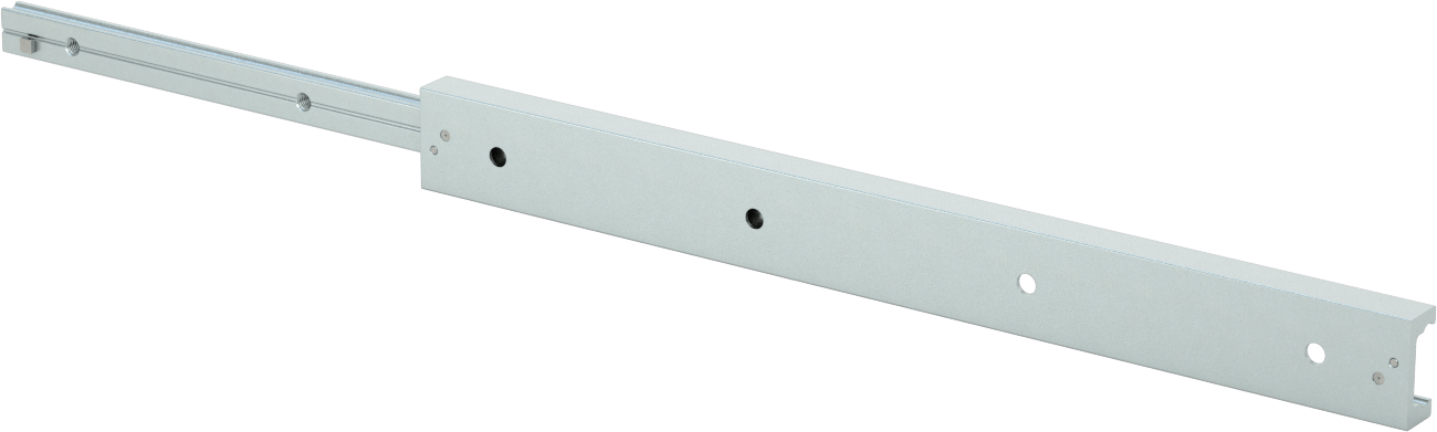 C Ray Profilli Teleskopik Kılavuz, Çinko Kaplı Çelik Taşıyıcı, 28 mm Genişlik x 290 mm Uzunluk Çelik Ray