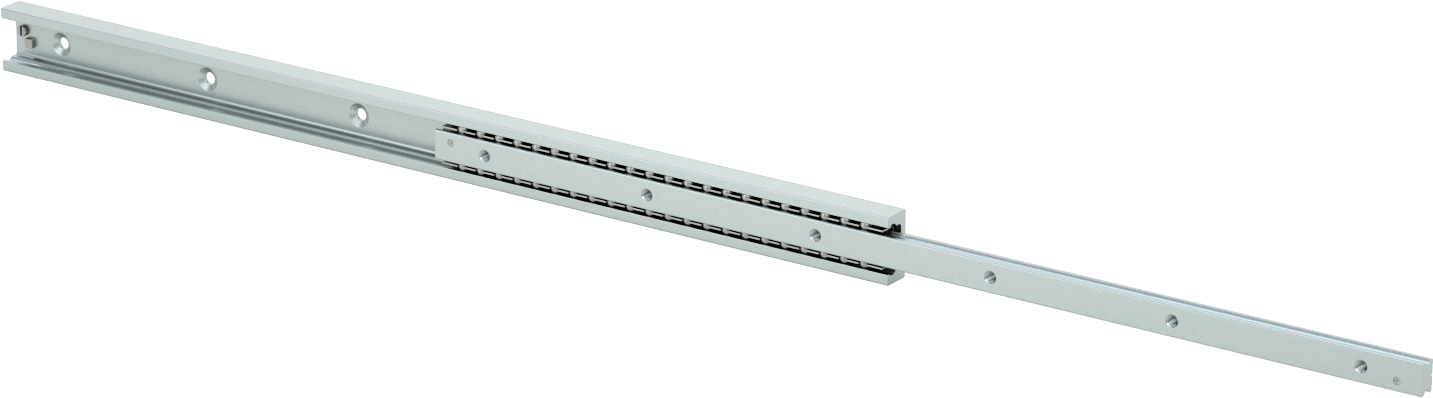 C Ray Profilli Teleskopik Kılavuz, Çinko Kaplı Çelik Taşıyıcı, 28 mm Genişlik x 450 mm Uzunluk Çelik Ray