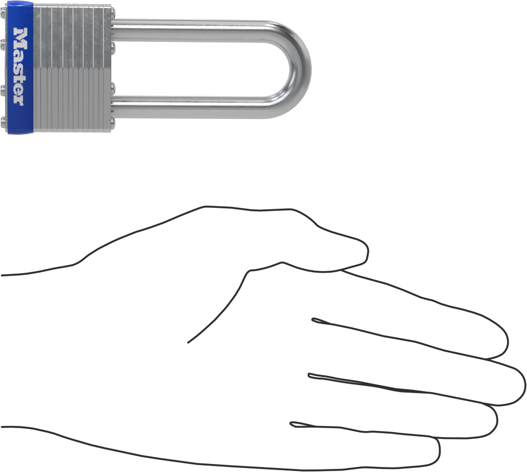 Match-Your-Key Asma Kilidi, Master Lock 1Up, 2-1/2" Dikey Kelepçe Boşluğuna Sahip