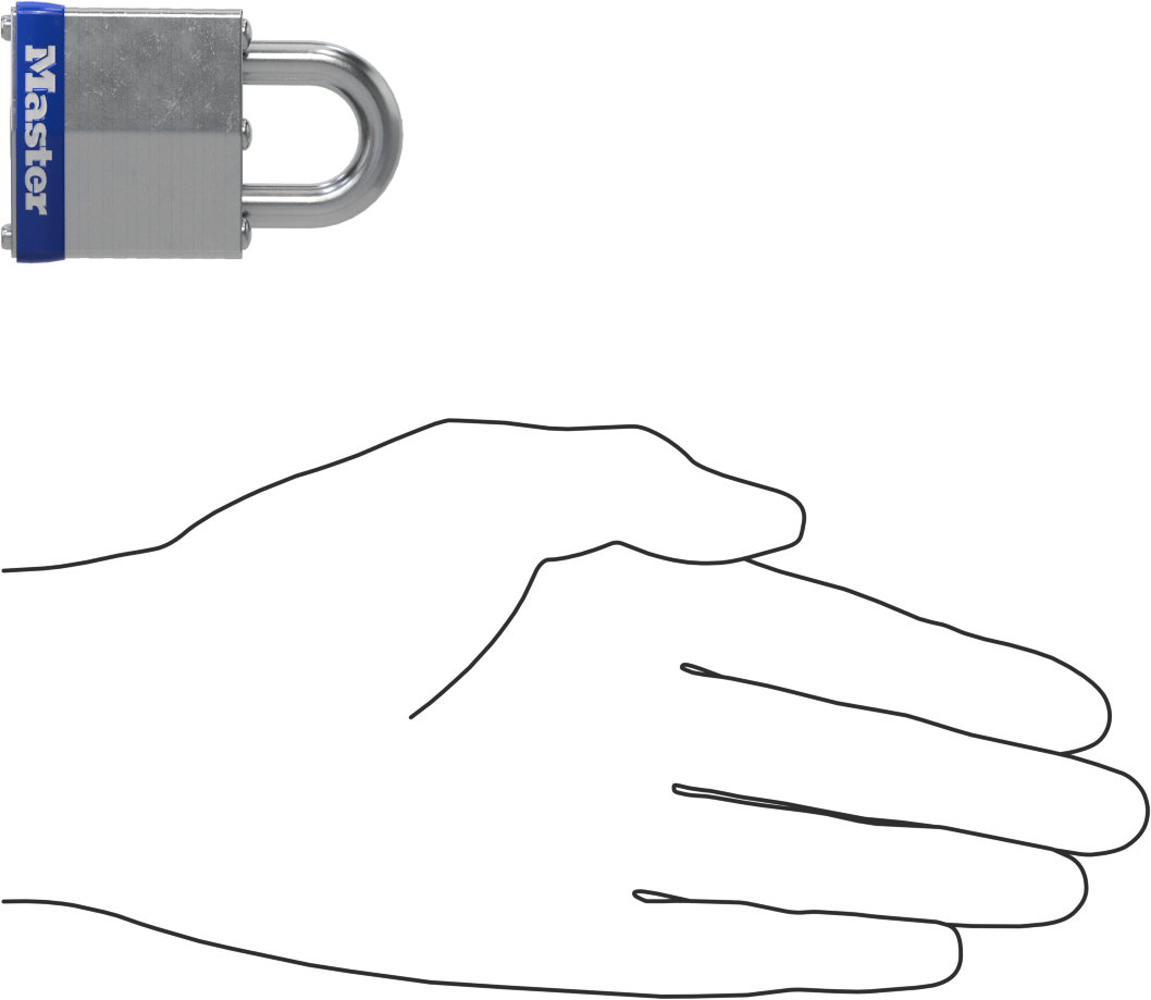 Match-Your-Key Asma Kilidi, Master Lock 3Up, 3/4" Dikey Kelepçe Boşluğu ile