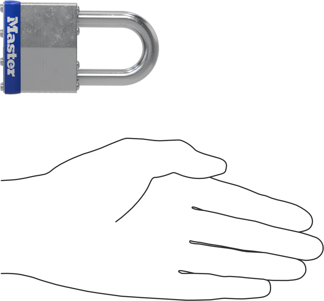 Match-Your-Key Asma Kilidi, 1-1/2“ Dikey ve 15/16” Yatay Kelepçe Boşluğu ile