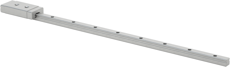 Minyatür Bilyalı Rulman Taşıyıcı ve Kılavuz Ray, 2 mm Genişlik x 80 mm Uzunlukta Ray