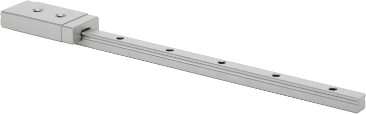 Minyatür Bilyalı Rulman Taşıyıcı ve Kılavuz Ray, 2 mm Genişlik x 56 mm Uzunlukta Ray ile