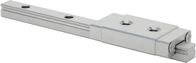 Minyatür Bilyalı Rulman Taşıyıcı ve Kılavuz Ray, 3 mm Genişlik x 40 mm Uzunlukta Ray ile