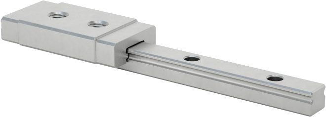 Minyatür Bilyalı Rulman Taşıyıcı ve Kılavuz Ray, 3 mm Genişlik x 40 mm Uzunlukta Ray ile