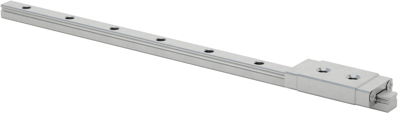 Minyatür Bilyalı Rulman Taşıyıcı ve Kılavuz Ray, 3 mm Genişlik x 80 mm Uzunlukta Raylı