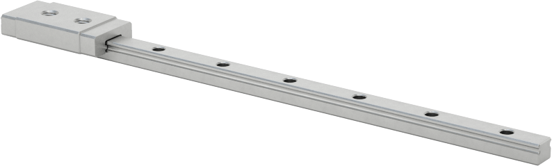 Minyatür Bilyalı Rulman Taşıyıcı ve Kılavuz Ray, 3 mm Genişlik x 80 mm Uzunlukta Raylı
