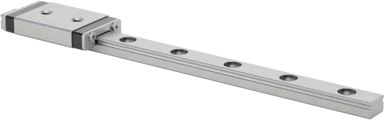Minyatür Bilyalı Rulman Taşıyıcı ve Kılavuz Ray, 4 mm Genişlik x 70 mm Uzunlukta Raylı