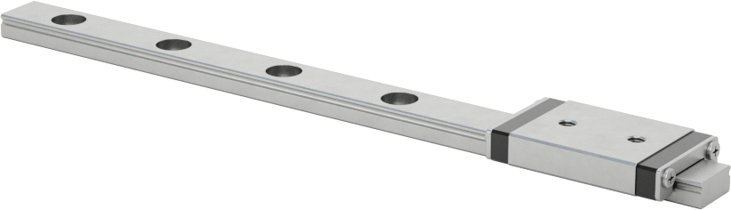 Minyatür Bilyalı Rulman Taşıyıcı ve Kılavuz Ray, 6 mm Genişlik x 90 mm Uzunlukta Ray
