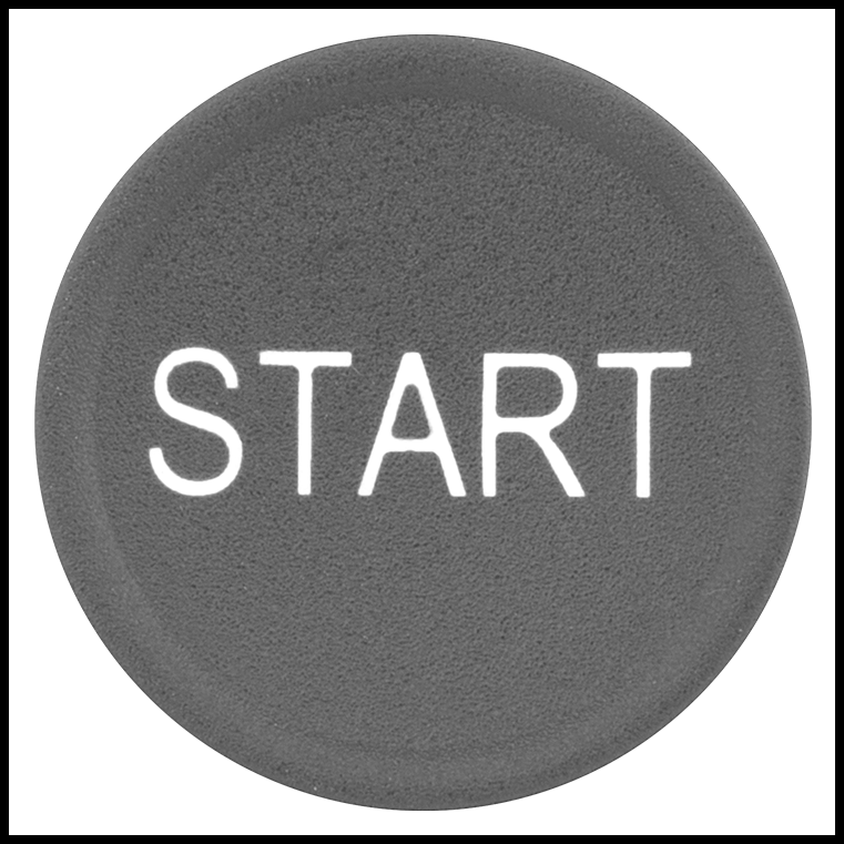 Metal 22 mm Panel Montajlı Basmalı Düğme Anahtarı, Yıkama, Anlık, SPST-NO, Start