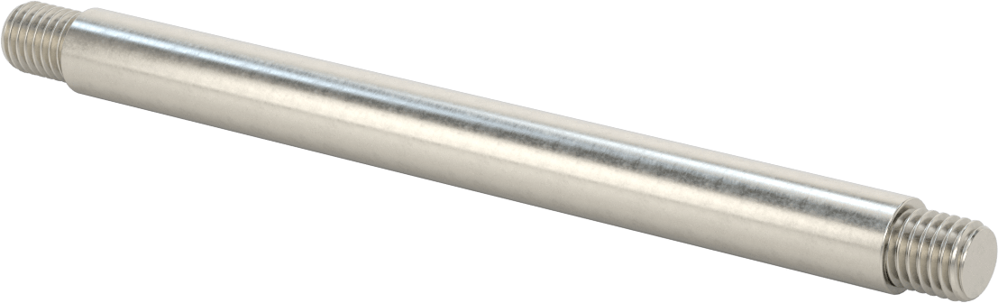 Stainless Steel Lever Shaft with 5/8"-11 Thread, 8" Long