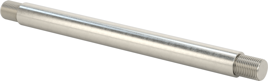 Stainless Steel Lever Shaft with 5/8"-18 Thread, 7-7/8" Long