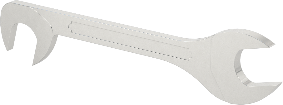 75 Derece Açılı Anahtar, 13 mm Boyut, 4-3/4" Toplam Uzunluk