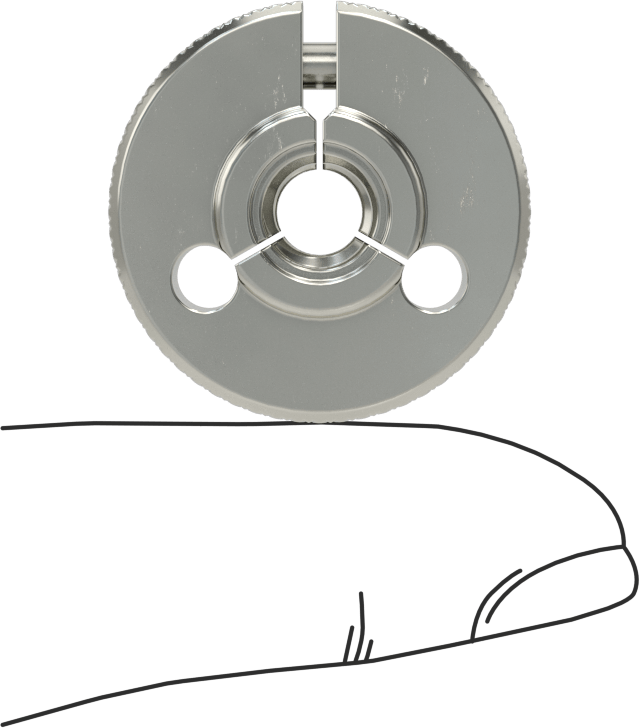 Sol Dişli Halka Ölçer, Sınıf 2A Dişli Uyumu için, Geçer Mastarı, 1/4"-20 Diş Boyutu