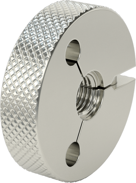 Sol Dişli Halka Ölçer, Sınıf 6G Dişli Uyum için, Geçer Mastarı, M10 x 1,25 mm Diş Boyutu