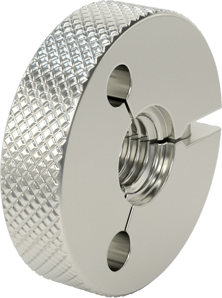 Sol Dişli Halka Ölçer, Sınıf 6G Dişli Uyum için, Geçer Mastarı, M12 x 1,75 mm Dişli Boyutu
