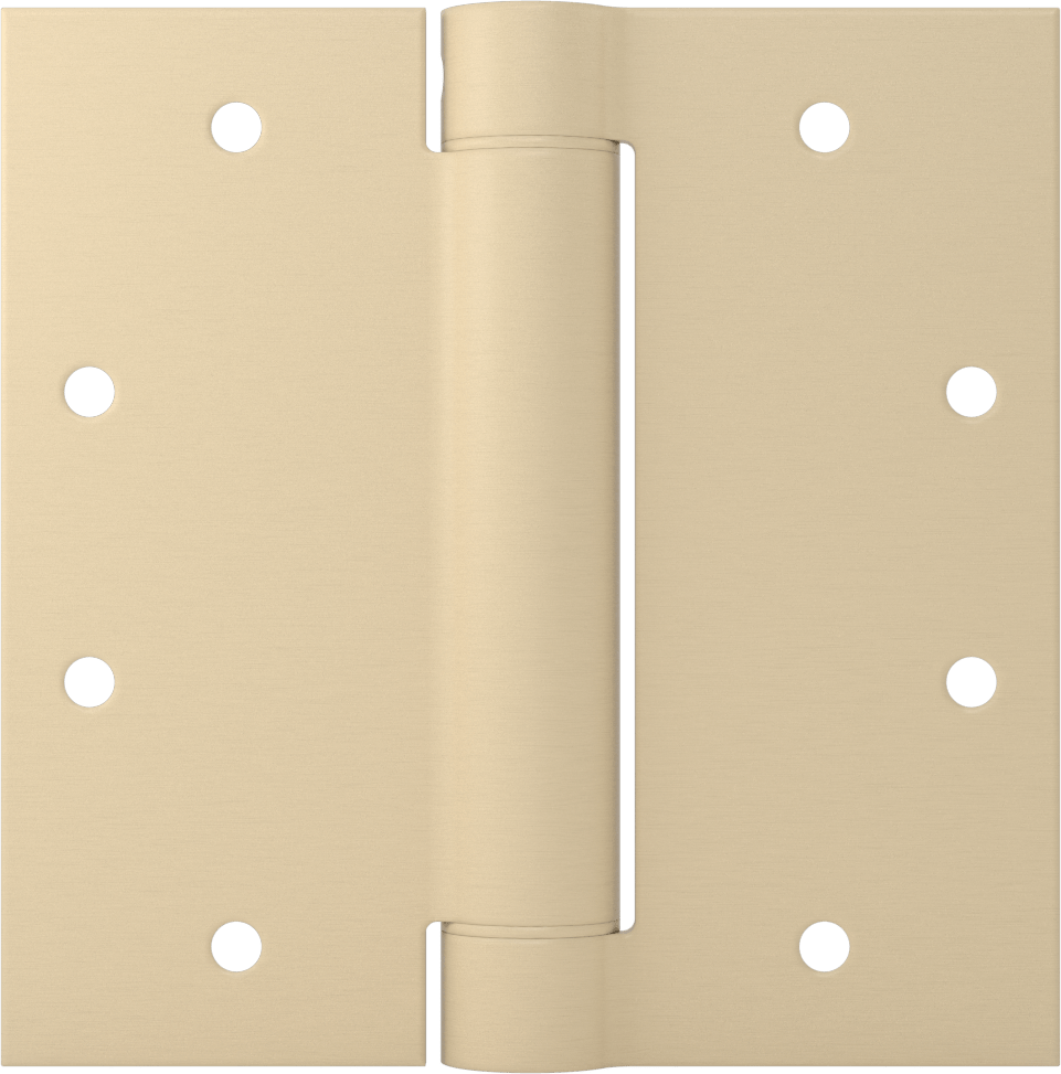 Gömme Montajlı Giriş Kapısı Yaylı Menteşe, Yuvarlak, Astarlı Çelik, 1-3/4" Kalınlık için, 4,5 inç x 2-1/4 inç Yapraklar