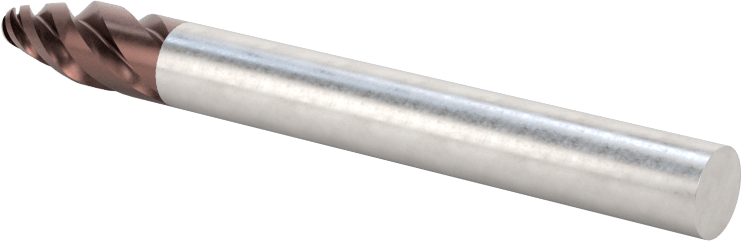 Hızlı Kesim Karbür Namlulu Uçlu Freze, 4 Kanallı, 1,5 mm Freze Çapı, 8 mm Kesme Uzunluğu