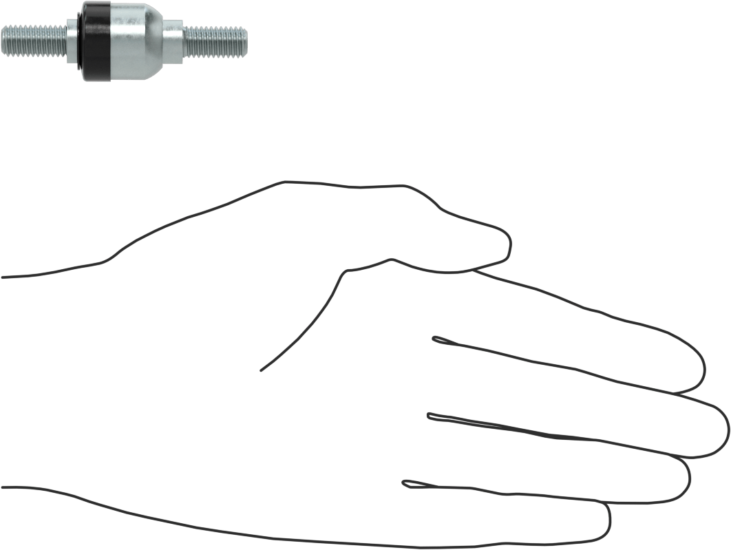 Doğrusal Bilyeli Mafsal Bağlantısı, M8 x 1,25 mm Diş
