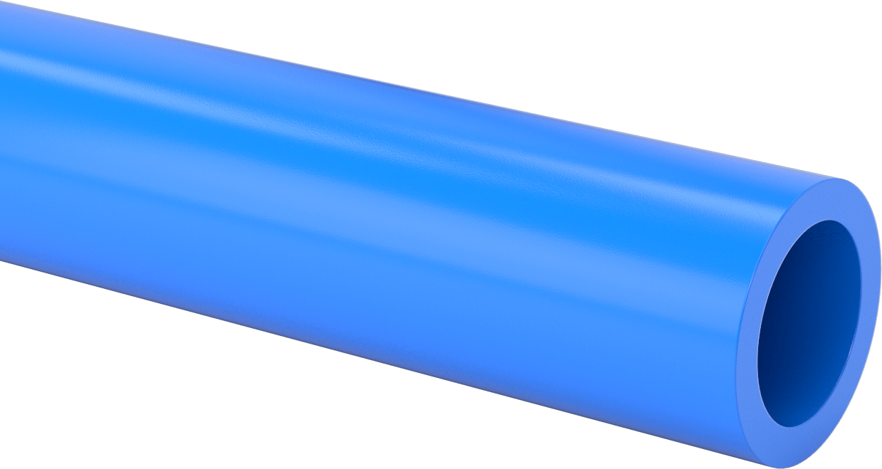 Isıya Dayanıklı, Aşınmaya Dirençli Döküm Naylon Boru, Kolay İşlenebilir, 1/2" Duvar Kalınlığı, 3-1/2" OD, 2 Ayak Uzunluk