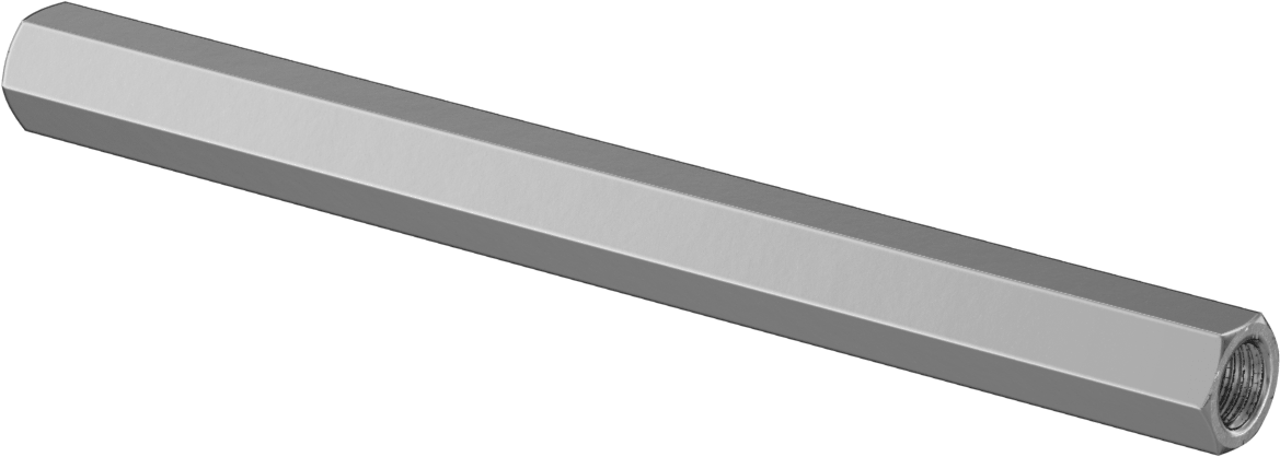 Alüminyum Gerdirme Tipi Bağlantı Çubuğu, 6" Toplam Uzunluk, 3/8"-24 İç Diş