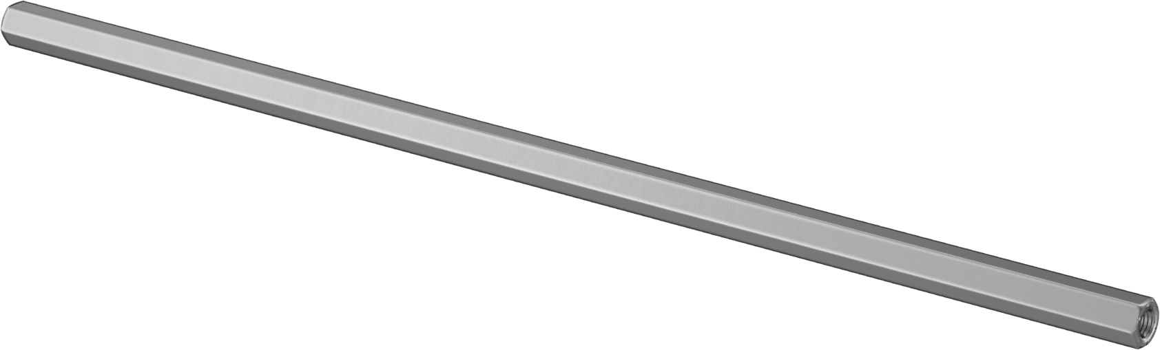 Alüminyum Gerdirme Tipi Bağlantı Çubuğu, 12 inç Toplam Uzunluk, 1/4"-28 İç Diş