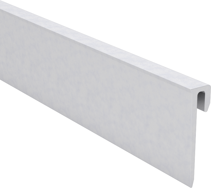 Kenar Kesme, Alüminyum, 1/16" İç Genişlik, 23/32" Dış Yükseklik, 3 Fit Uzunluk