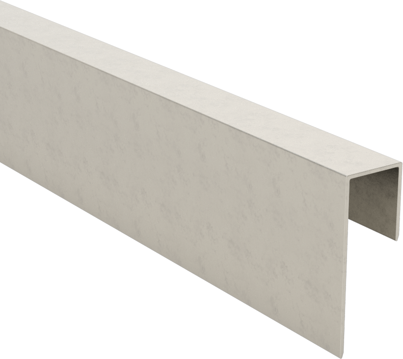 Kenar Kesme, Paslanmaz Çelik, 1/4" İç Genişlik, 3/4" Dış Yükseklik, 6 Fit Uzunluk