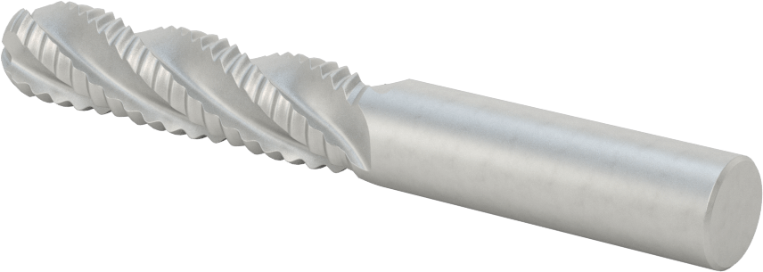 Kaba İşleme Kobalt Çelik Küresel Uçlu Freze, 4 Kanallı, 1/2" Freze Çapı, 2" Kesme Uzunluğu