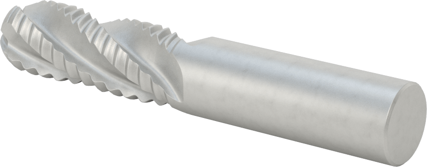 Kaba İşleme Kobalt Çelik Küresel Uçlu Freze, 4 Kanallı, 5/8" Freze Çapı, 1-5/8" Kesme Uzunluğu