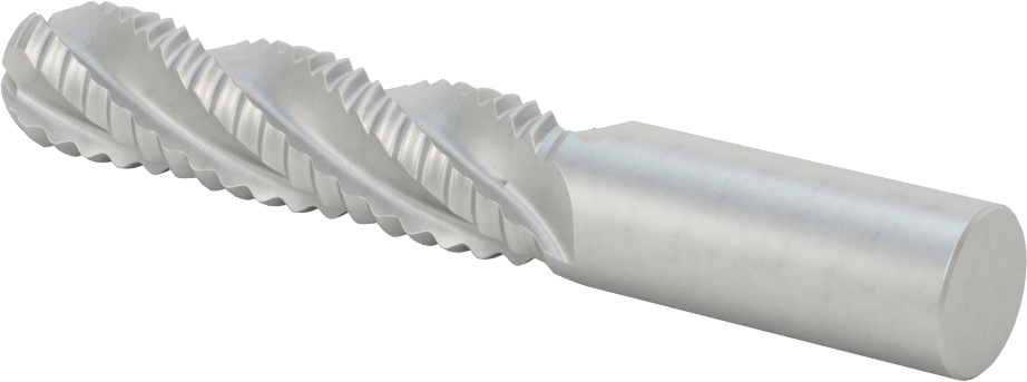 Kaba İşleme Kobalt Çelik Küresel Uçlu Freze, 4 Kanallı, 3/4" Freze Çapı, 3" Kesim Uzunluğu