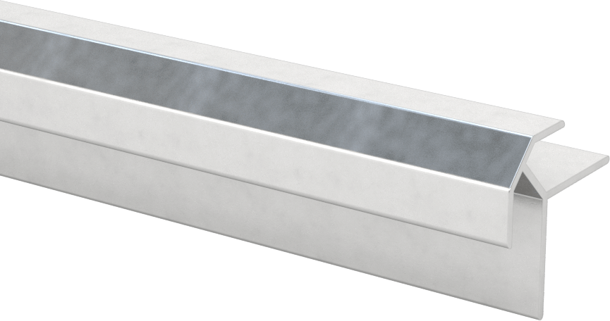 Panel Bağlantı Çıtası, 9/32" İç Genişlik, 1/2" Dış Yükseklik, 8 Fit Uzunluk