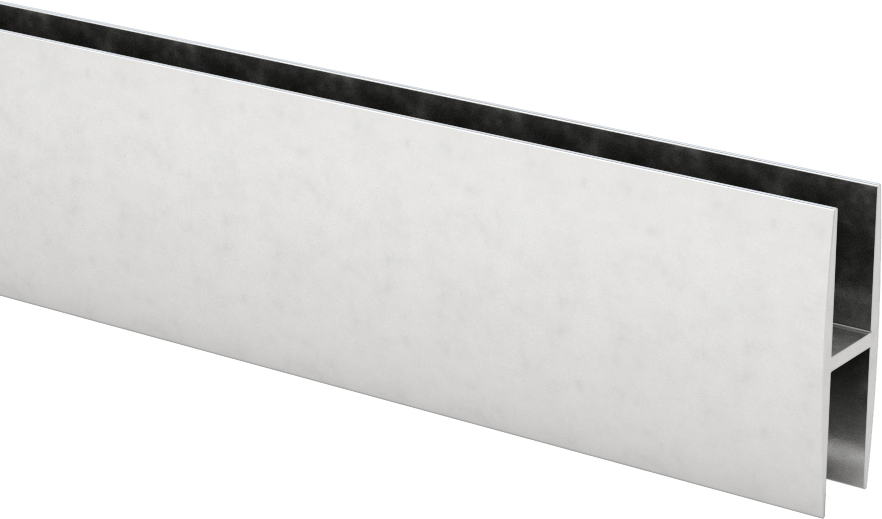 Panel Bağlantı Çıtası, 17/64" İç Genişlik, 1-3/64" Dış Yükseklik, 3 Fit Uzunluk