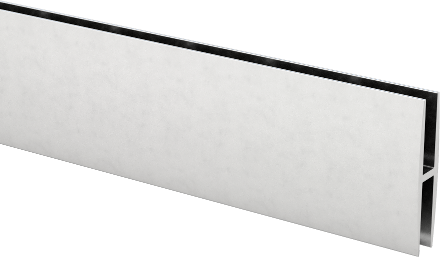 Panel Bağlantı Çıtası, 5/32" İç Genişlik, 1-3/64" Dış Yükseklik, 6 Fit Uzunluk