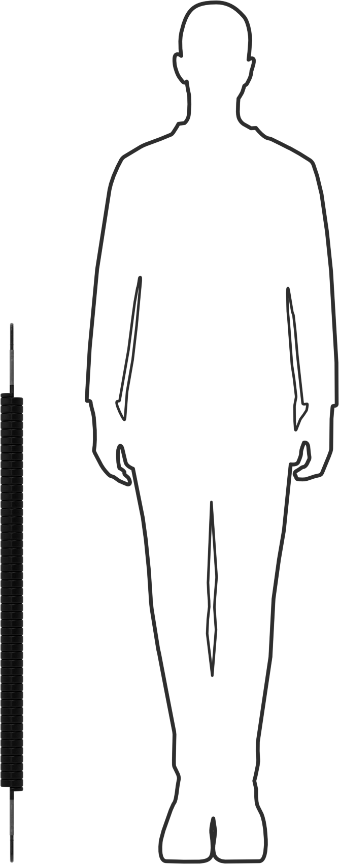 Ekstra Esnek Uzatma Yayı, 42" Uzunluk, 1.105" OD, 30 lbs. Maksimum Yük