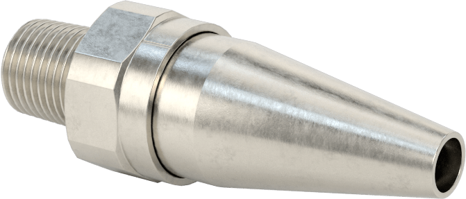304 Ayarlanabilir Akışlı Hava Nozulu, 1/8 NPT Erkek Giriş