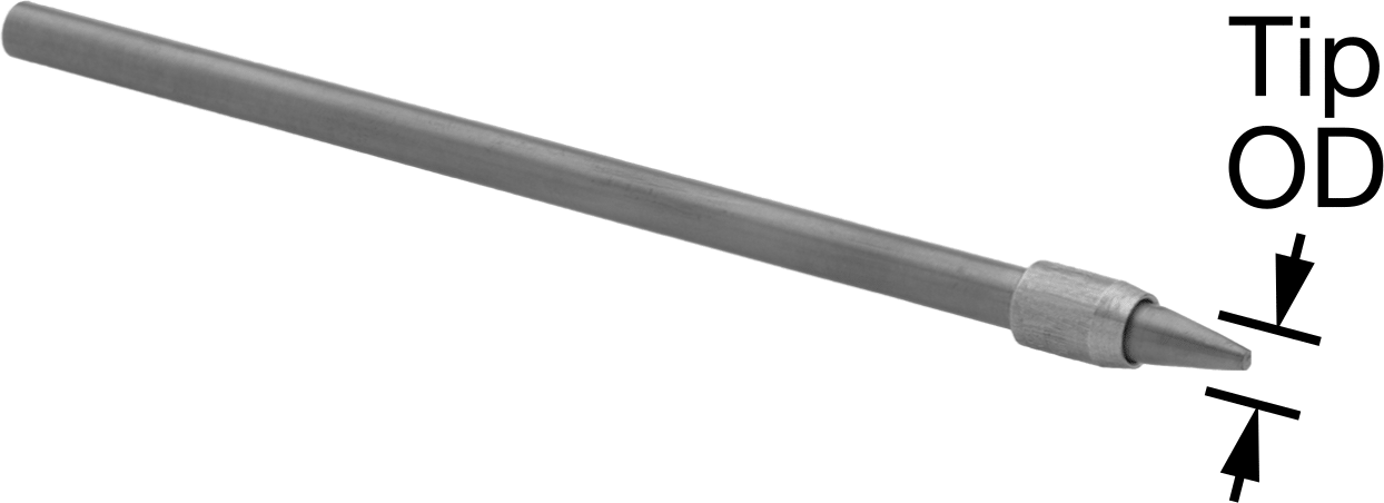 Hava Nozulu, Uzun Uçlu, 1/4" Boru Dış Çapı Hava Girişi, 6" Toplam Uzunluk