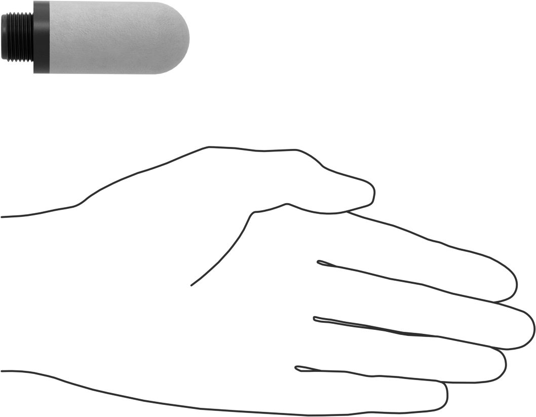 Susturucu, Naylon Bağlantı Parçası, 3/8 BSPP Erkek, 170 scfm @ 100 PSI