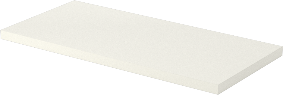 Gözeneksiz Seramik Alümina Levha, 0,157" Kalınlık, 2" x 4-1/4"
