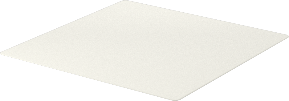 Gözeneksiz Seramik Alümina Levha, 0,010" Kalınlık, 4-1/2" x 4-1/2"
