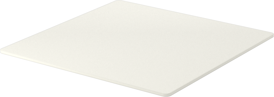 Gözeneksiz Seramik Alümina Levha, 0,06 inç Kalınlık, 4-1/2" x 4-1/2"