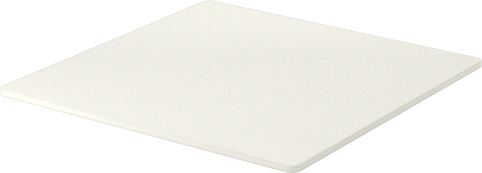 Gözeneksiz Seramik Alümina Levha, 0,080 inç Kalınlık, 4-1/2" x 4-1/2"