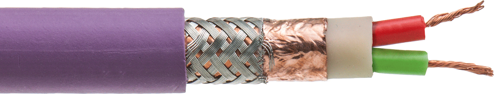 Endüstriyel İletişim Standart Kablo, Sürekli esneklik, PROFIBUS, 24 AWG