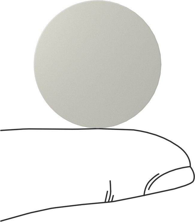 Gözeneksiz Seramik Alümina Disk, 1" Çap, 1/16" Uzunluk