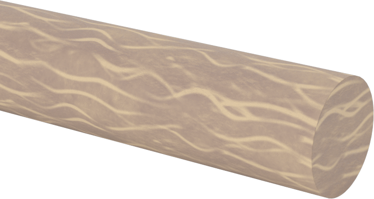 Ekonomik Garolite CE Çubuk, 7/16" Çap, 4 Fit Uzunluk