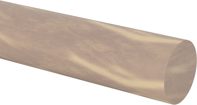 Kolay İşlenebilir Garolite LE Çubuk, 1/8" Çap, 4 Fit Uzunluk, Kahverengi
