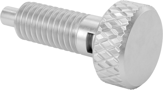 Pirinç Topuzlu Tutamaklı Geri Çekilebilir Yaylı Piston, Bükümlü Kilit, 3/8"-16 Diş