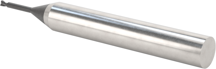 Minyatür Karbür Yuvarlak Kenarlı Kare Uçlu Freze, 2 Yiv, 1,2 mm Freze Çapı, 6 mm Şaft Çapı, 8,4 mm Uzun Boyun
