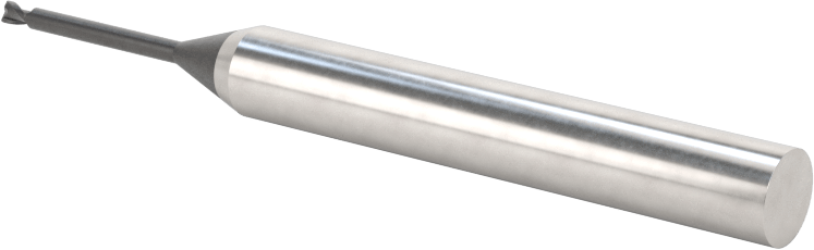Minyatür Karbür Yuvarlak Kenarlı Kare Uçlu Freze, 2 Yiv, 1,5 mm Freze Çapı, 6 mm Şaft Çapı, 15 mm Boyun Uzunluğu
