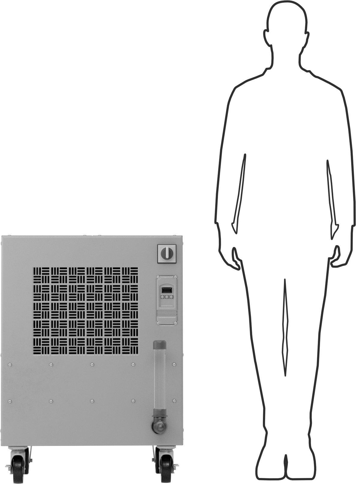 Sıvı Soğutucu, 460V AC, Üç Fazlı, 12000 Btu/saat Soğutma Kapasitesi